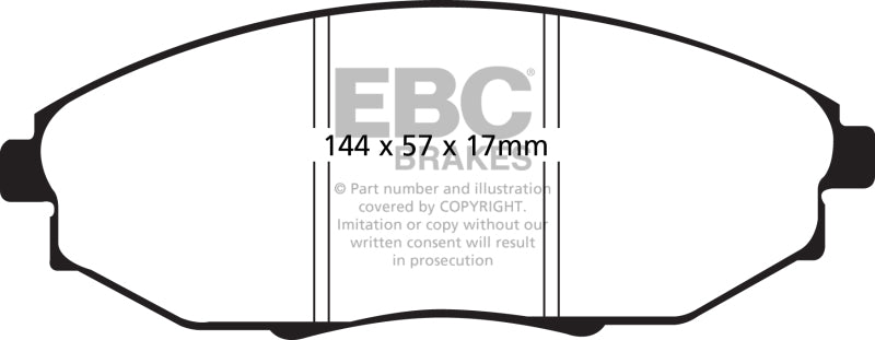 EBC 04-06 Chevrolet Epica 2.5 Greenstuff Front Brake Pads