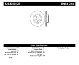 Rotor cryogénique avant droit percé StopTech pour Subaru Forester 14-18 / Legacy 05-14 / Outback 10-14