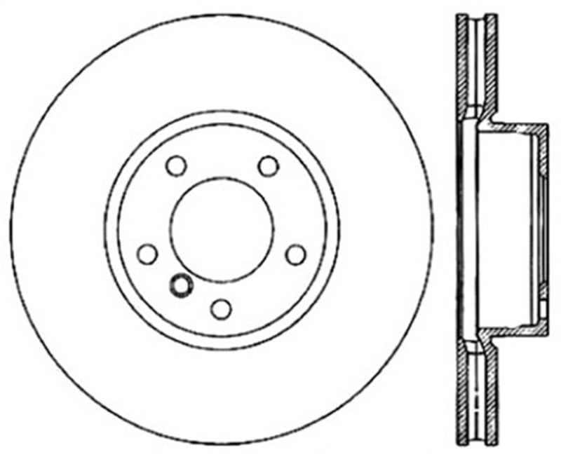 Disque de frein sport fendu et percé StopTech