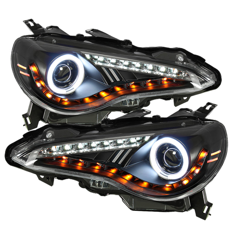Phares de projecteur Spyder Scion FRS 12-14 CCFL Halo DRL LED Noir PRO-YD-SFRS12-CCFL-BK