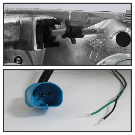 Phares de projecteur à barre lumineuse Spyder 97-03 Ford F-150 (après 6/1997) - Noir (PRO-YD-FF15097V2-LB-BK)