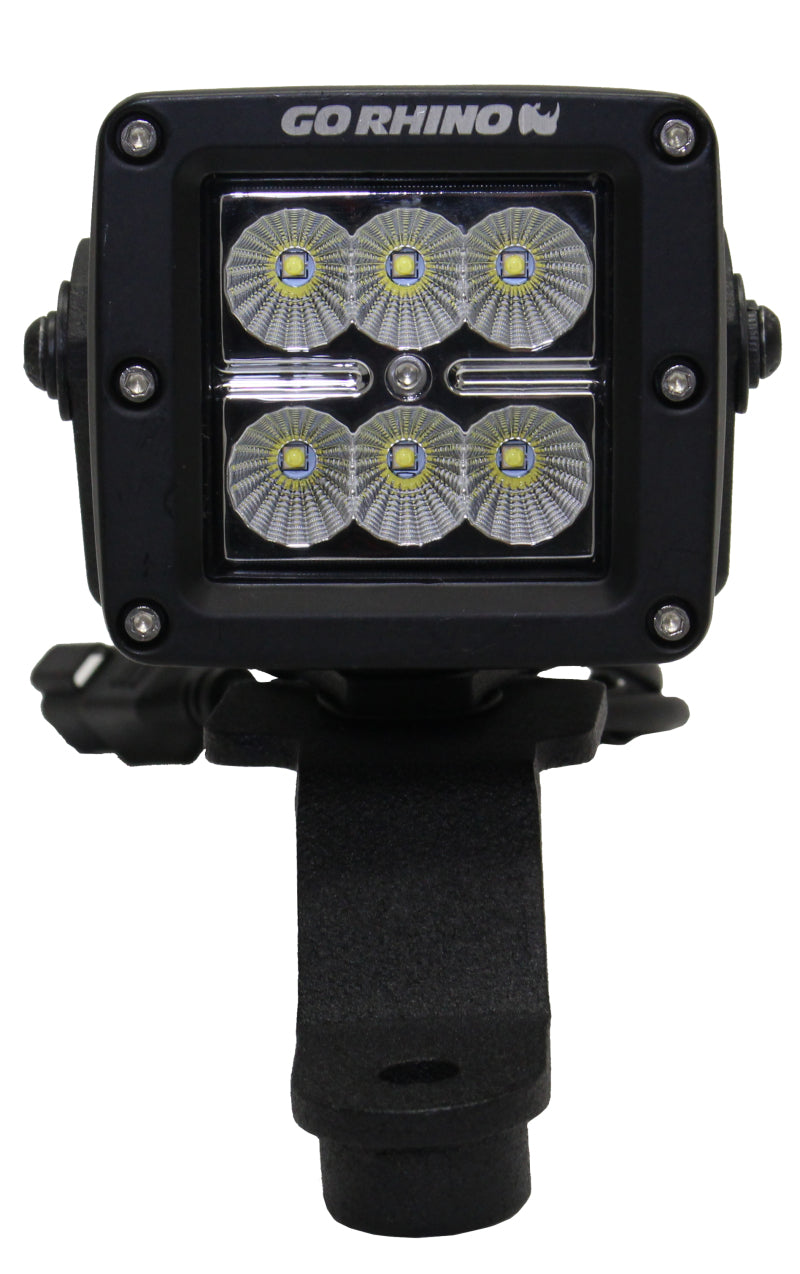 Support d'éclairage Go Rhino 18-20 Jeep Wrangler JL/JLU/Gladiator JT - Cube de 3 pouces