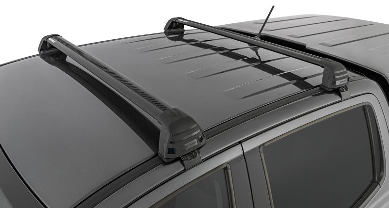 Barres de toit affleurantes à 2 barres Rhino-Rack 11-20 pour Ford Ranger PX 4 portes Double Cab Vortex ROC25 - Noir