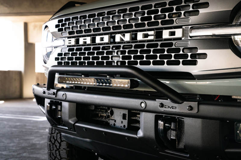 DV8 Offroad 2021-2022 Ford Bronco (pas pour pare-chocs en plastique d'usine) Pare-buffle de pare-chocs d'usine - Noir