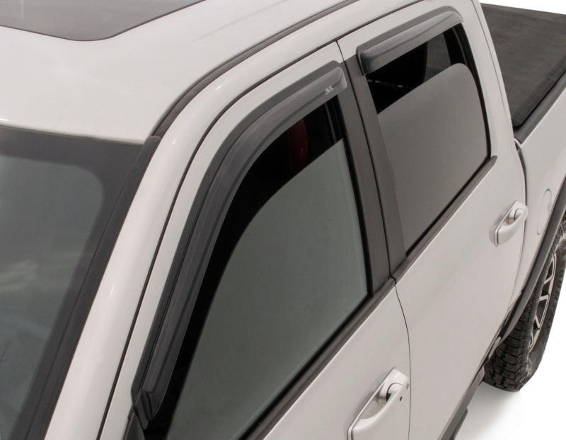 Déflecteurs de vitres avant et arrière à montage extérieur AVS 2019 RAM 1500 Crew Cab Ventvisor 4 pièces - Fumé