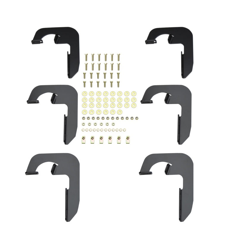 Kit de montage de marchepied Westin 2014-2018 pour Chevrolet/GMC Silverado Sierra 1500 Dbl Crew Cab - Noir