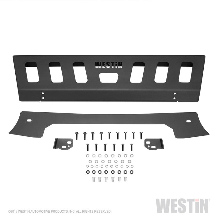 Westin 07-18 Jeep Wrangler JK WJ2 Plaque de protection pour pare-chocs avant