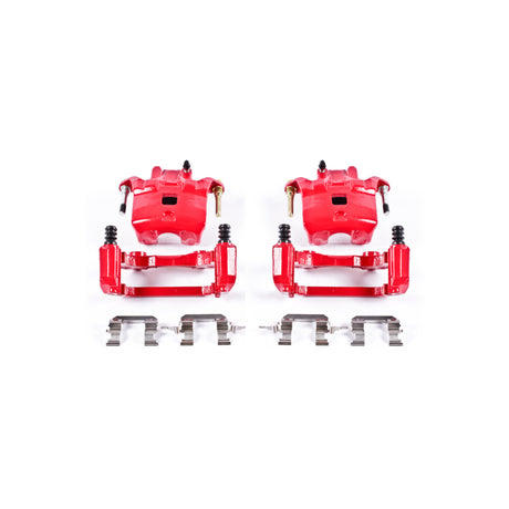 Power Stop 02-04 Infiniti I35 Front Red Calipers w/Brackets - Pair