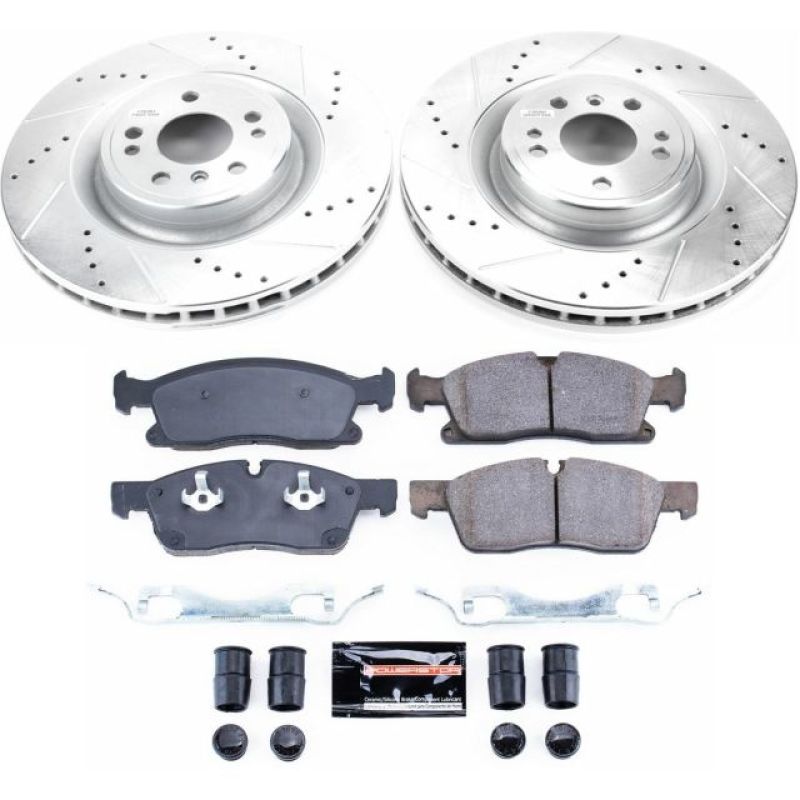 Power Stop 2016 Mercedes-Benz GLE300d Front Z23 Evolution Sport Brake Kit