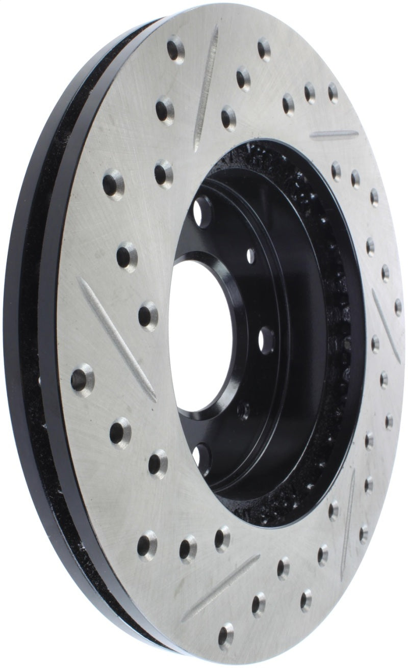 Rotor avant gauche fendu et percé StopTech pour Honda Civic DX/HX Coupé 96-00/Civic DX/LX Berline 90-00