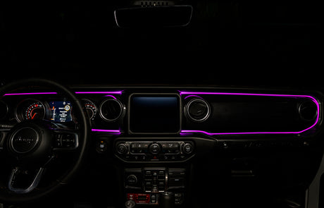 Kit d'éclairage d'intérieur à LED à fibre optique ColorSHIFT pour Jeep Wrangler JL / Gladiator JT ORACLE Lighting VOIR LA GARANTIE
