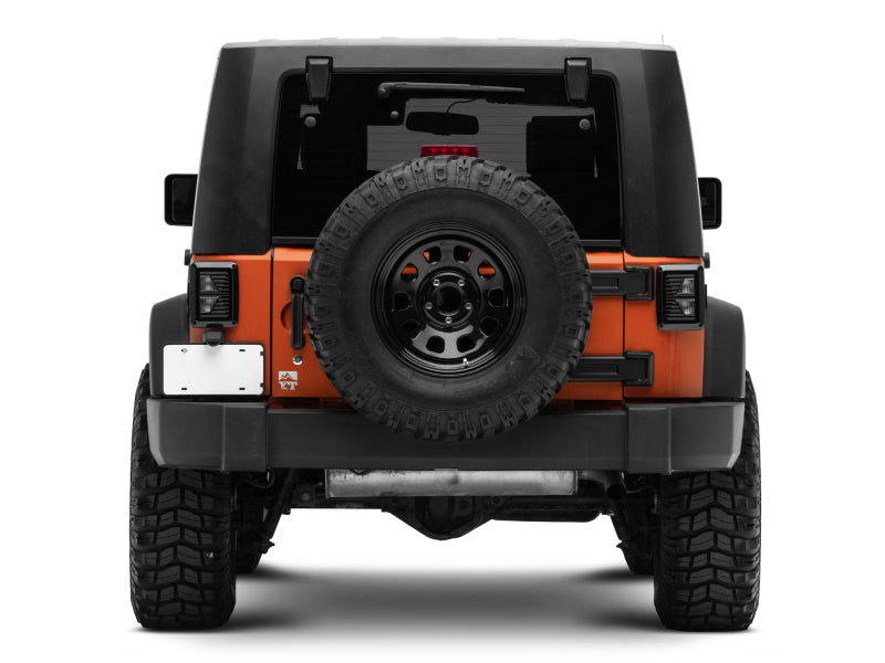 Feux arrière à LED Raxiom 07-18 Jeep Wrangler JK Axial Series Vision - Boîtier noir (lentille fumée)