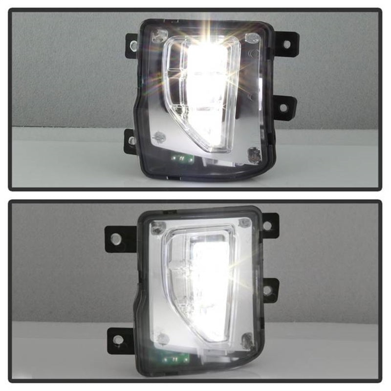 Feu antibrouillard à DEL de style OEM Spyder 16-18 Chevy Silverado 1500 avec interrupteur - Transparent (FL-CSIL16-LED-C)