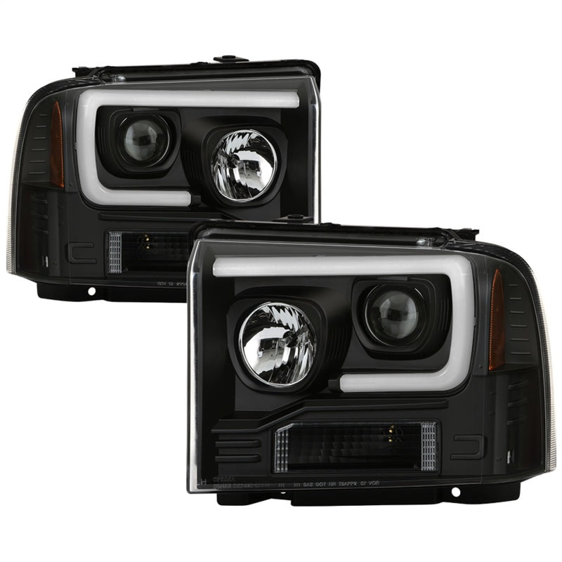 Projecteur LED Spyder 05-07 Ford F250/350/450 Super Duty Noir PRO-YD-FS05V2PL-BK