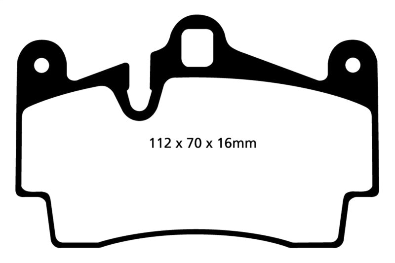 EBC 11-15 Audi Q7 3.0 Supercharged Yellowstuff Rear Brake Pads