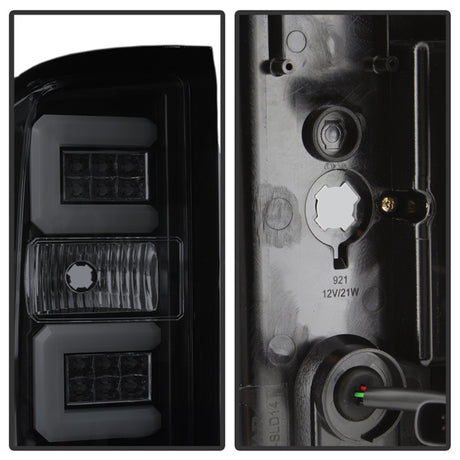 Feux arrière à DEL Spyder Chevy Silverado 16-17 - Fumée noire ALT-YD-CS16-LED-BSM