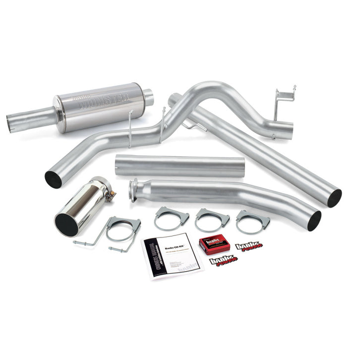 Banks Power 02 Dodge 5.9L Std Cab Git-Kit - Échappement simple SS avec embout chromé