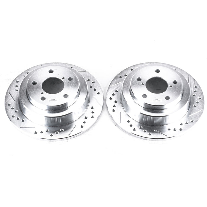 Rotors arrière Power Stop 05-06 Saab 9-2X Evolution percés et fendus - Paire