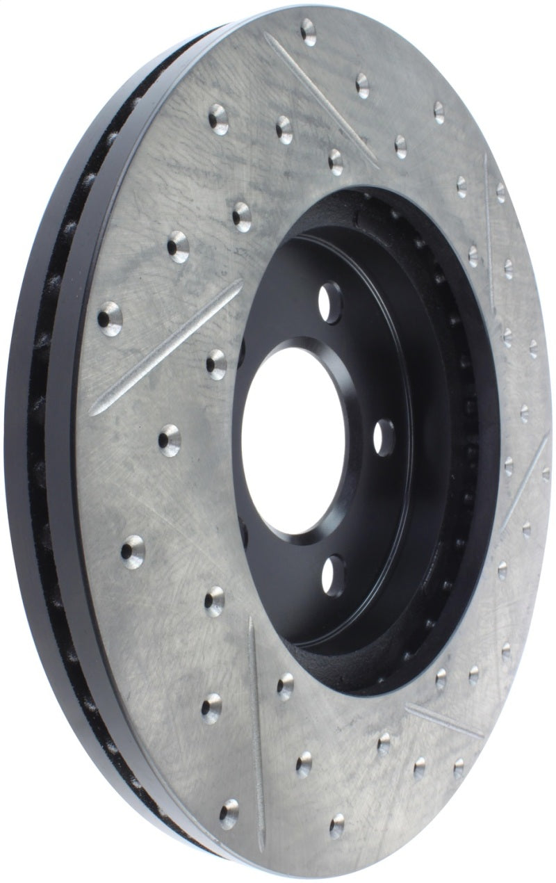 Rotor avant droit rainuré et percé StopTech pour Lincoln Town Car 03-09 / Mercury Grand Marquis 03-09