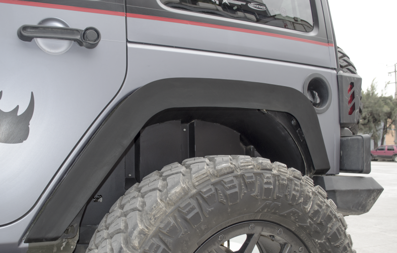 Garnitures de garde-boue arrière Go Rhino 07-18 Jeep Wrangler JK/JKU