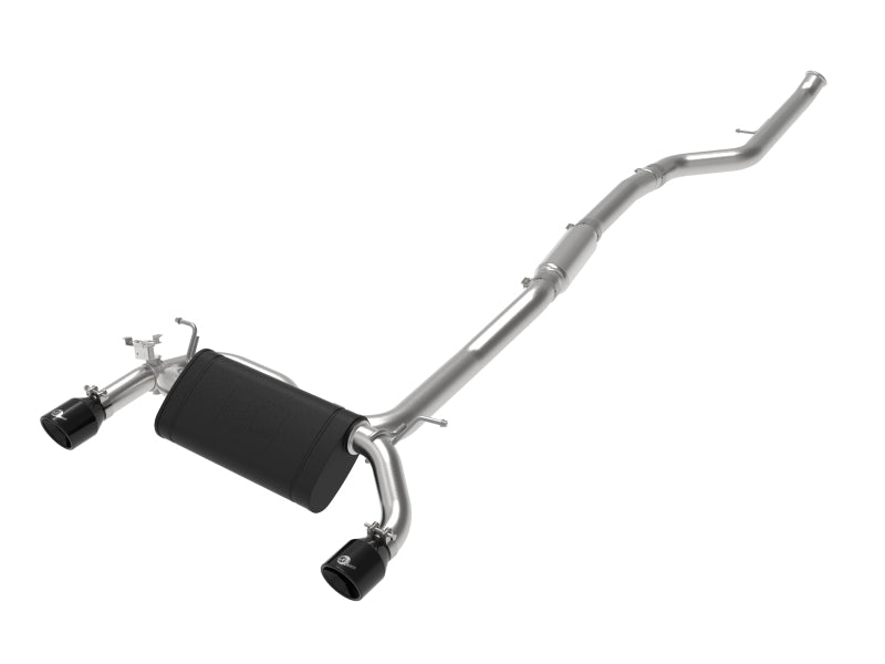 Système d'échappement Cat-Back aFe MACH ForceXP 3" à 2,5" 304SS avec embouts noirs 14-16 BMW M235i (F22/23)