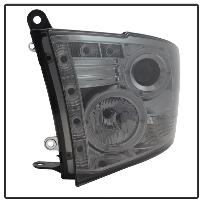 Phares de projecteur Spyder Dodge Ram 1500 09-14 10-14 Halogène- LED Halo LED- Fumée PRO-YD-DR09-HL-SM