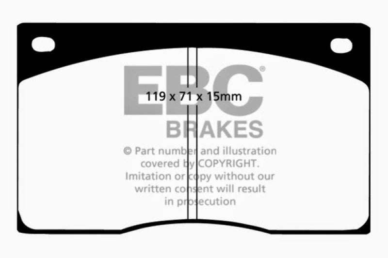 EBC 93-97 Aston Martin DB7 3.2 Supercharged Yellowstuff Front Brake Pads