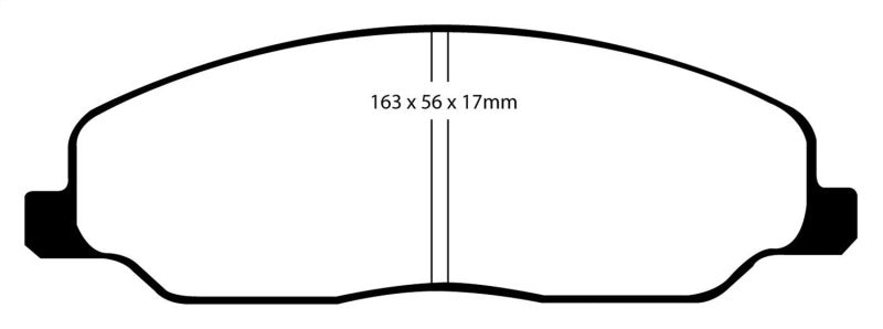 Plaquettes de frein avant EBC 05-10 Ford Mustang 4.0 Yellowstuff