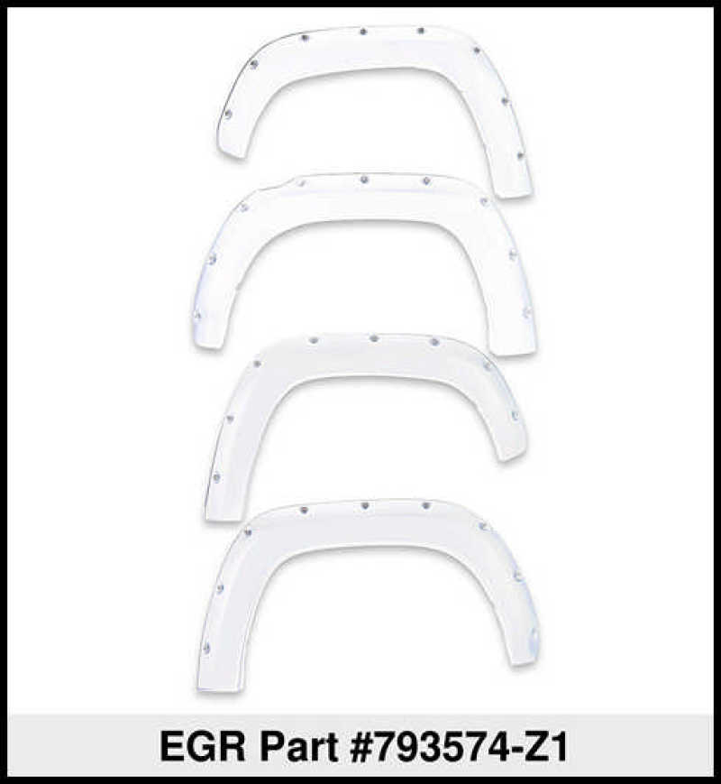 EGR 2018 Ford F150 Bolt-On Look Color Match Fender Flares - Set - Oxford White