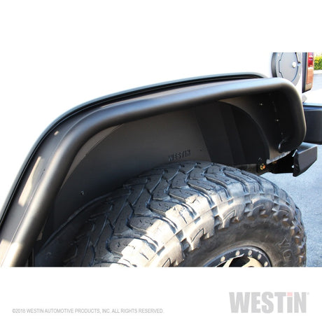 Garde-boue intérieur Westin 07-18 Jeep Wrangler JK - Arrière - Noir texturé