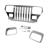 Grille de calandre chromée Omix 87-95 Jeep Wrangler YJ