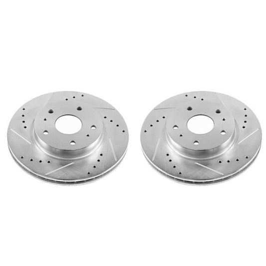 Power Stop 07-13 Suzuki SX4 Front Evolution Drilled & Slotted Rotors - Pair