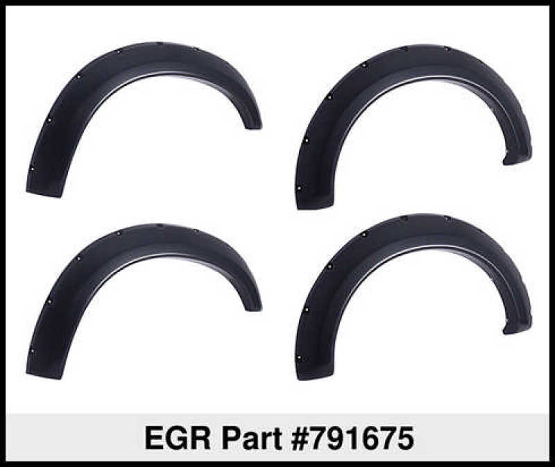 EGR 14+ Chev Silverado 5ft Bed Bolt-On Look Fender Flares - Set - Matte