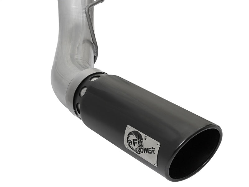 Système d'échappement en acier aluminium aFe ATLAS 5 pouces avec DPF et embout noir pour camions diesel Ford 2017 V8-6,7 L (td)