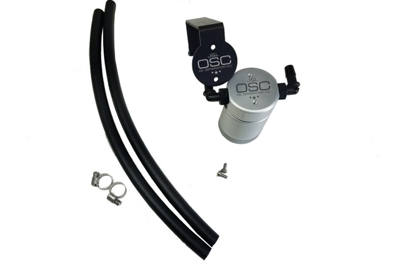 Séparateur d'huile côté passager J&amp;L 16-17 Chevrolet SS 6.2L 3.0 - Anodisé transparent