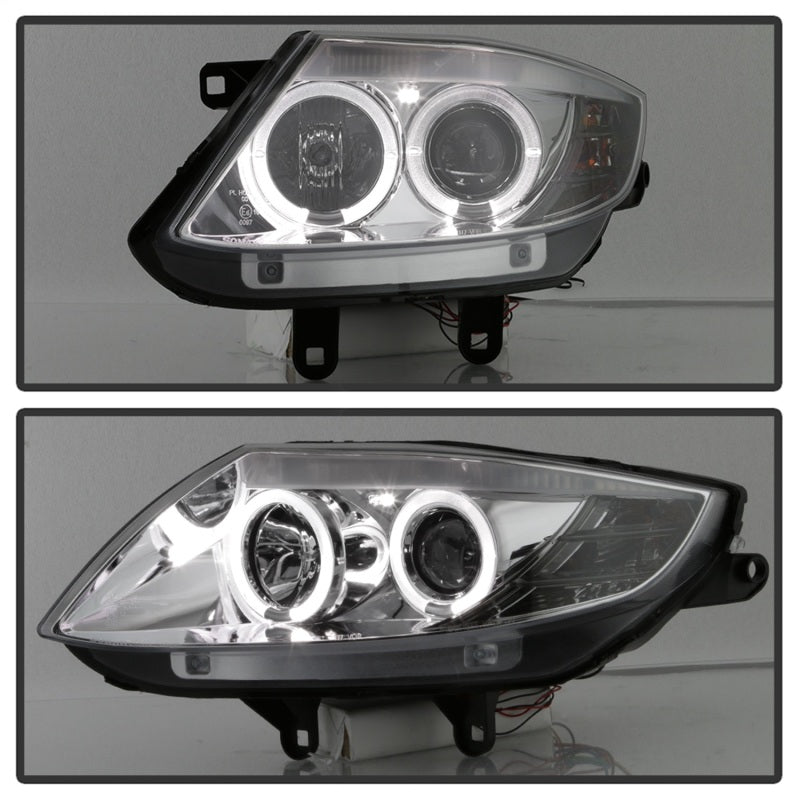 Spyder BMW Z4 03-08 Projector Headlights Halogen Model Only - LED Halo Black PRO-YD-BMWZ403-HL-BK