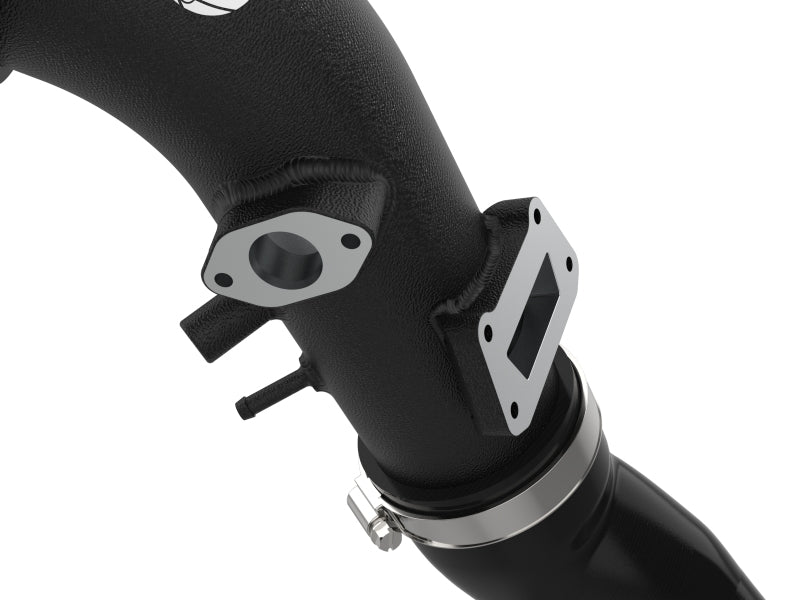 Tuyau de charge à froid en aluminium aFe 19-22 pour Hyundai Veloster N L4 2.0L (t) BladeRunner 2-3/4 po - Noir