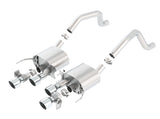 Borla 15 Chevy Corvette C7 ZO6 6.2L sans AFM avec NPP ATAK Quad RD RL IC Tips Sortie centrale arrière Échappement