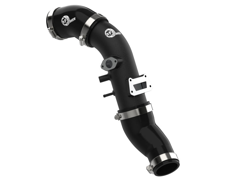 Tuyau de charge à froid en aluminium aFe 19-22 pour Hyundai Veloster N L4 2.0L (t) BladeRunner 2-3/4 po - Noir