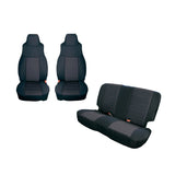 Kit de housses de siège Rugged Ridge noir 91-95 Jeep Wrangler YJ