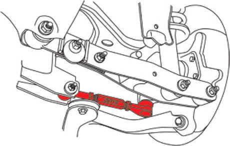Bras de support arrière réglable SPC Performance 08-16 Subaru Impreza / 13-20 et 2022+ BRZ/Toyota 86 - Chacun