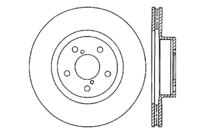 Disque de frein sport fendu et percé StopTech