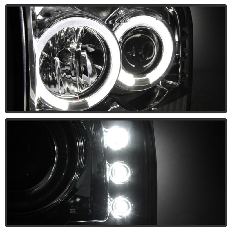 Projecteur Spyder Ford F250 Super Duty 99-04 Version 2 LED Halo LED Chrm PRO-YD-FF25099-1P-G2-C