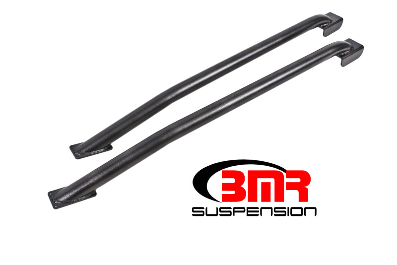 BMR 79-04 Fox Mustang Hardtop Only Weld-On Boxed STD. Subframe Connectors - Black Hammertone BMR Suspension