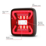 Feux arrière à LED ANZO 18-19 Jeep Wrangler JL Noir