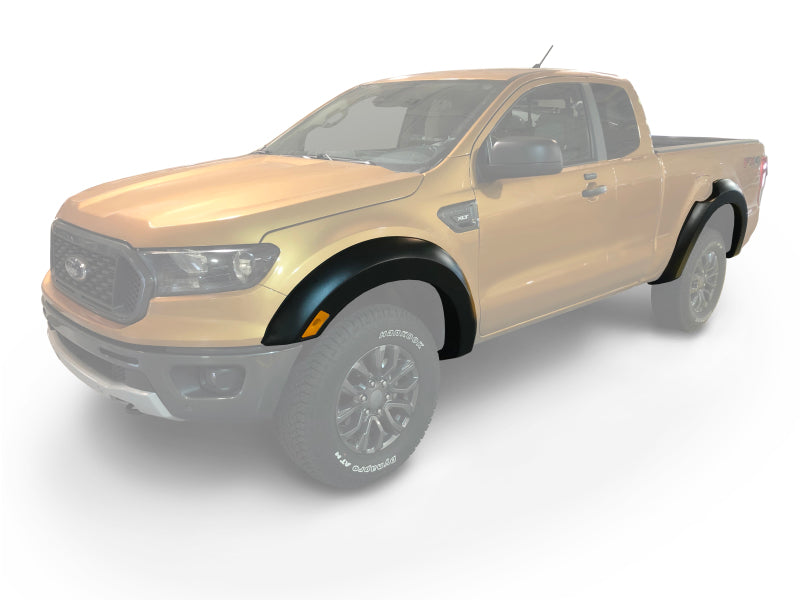 Élargisseurs de garde-boue style Extend-A-Fender pour Ford Ranger 2019 à cabine allongée Bushwacker 4 pièces - Noir