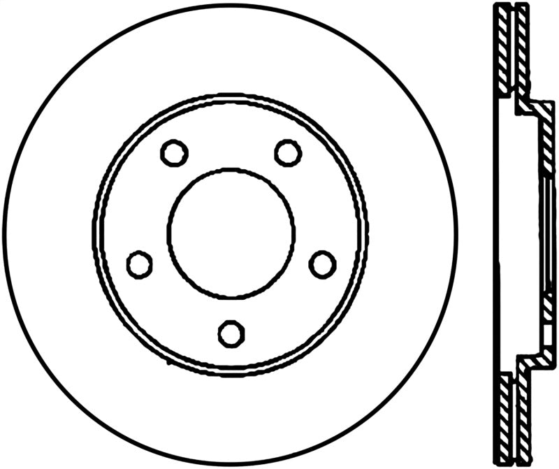 Rotor arrière Premium StopTech 05-14 pour Ford Mustang Cryo-Stop