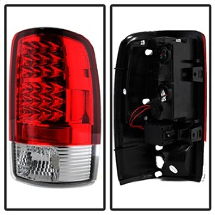 Feux arrière à LED Spyder Chevy Suburban/Tahoe 1500/2500 00-06 Rouge transparent ALT-YD-CD00-LED-RC