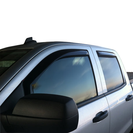 Déflecteur d'air Westin 2014-2018 Chevy Silverado 1500 Dbl Cab Wade 4 pièces - Fumé