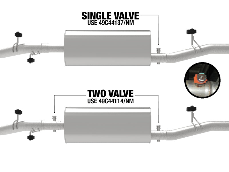 Tuyau de mise à niveau du silencieux en acier inoxydable 409 pour camions GM aFe 20-21 (V8-6,2 L)